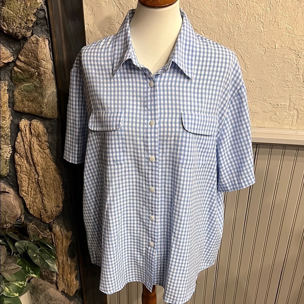 Blue Checkered Men's Shirt